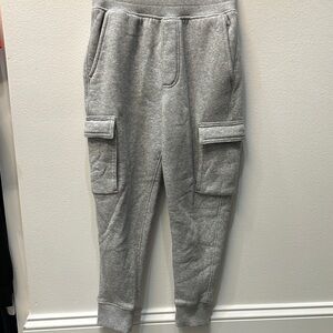 Gray Cargo Jogger Pants
